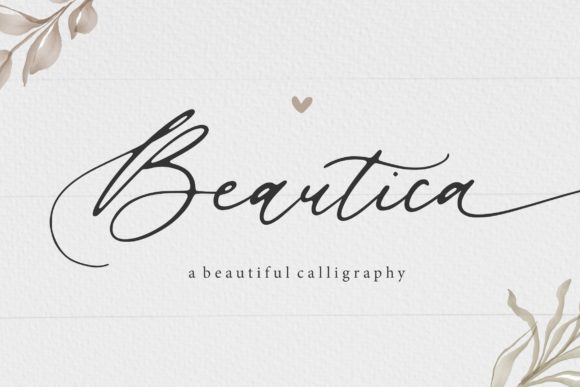 Beautica: A Flowing Calligraphy Font