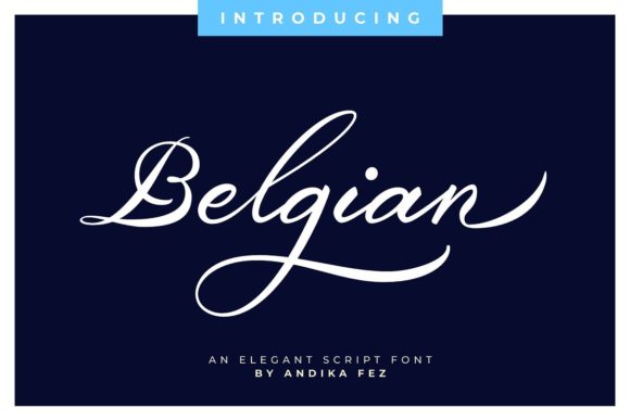 Belgian Script: A Stylish Font for Editorial Design