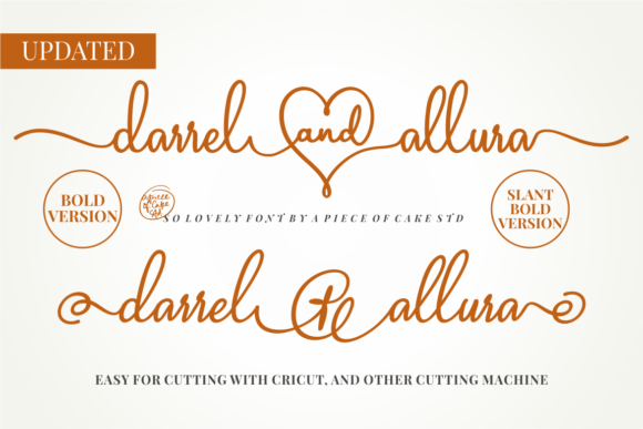 Darrel Allura Bold: A Script Font for Elegant Design
