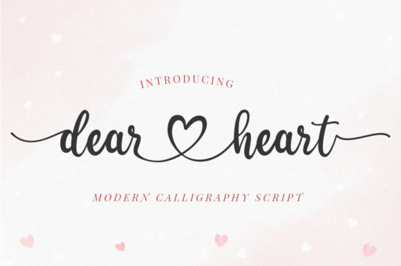 Dear Heart Font: Romantic Script for Makers