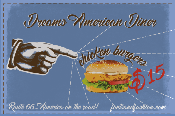 Discover the Dreams American Diner Font