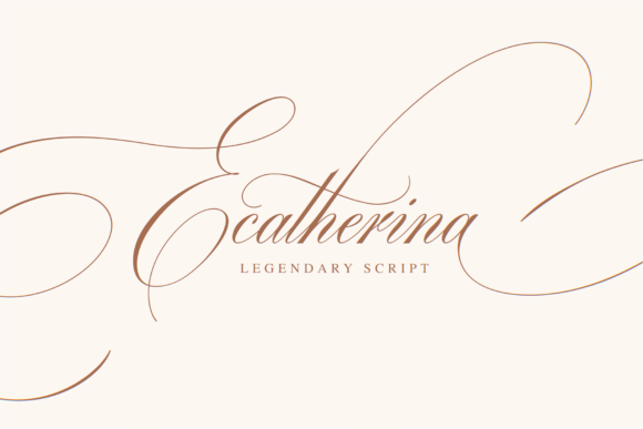 Ecatherina: A Graceful Font for Business Branding