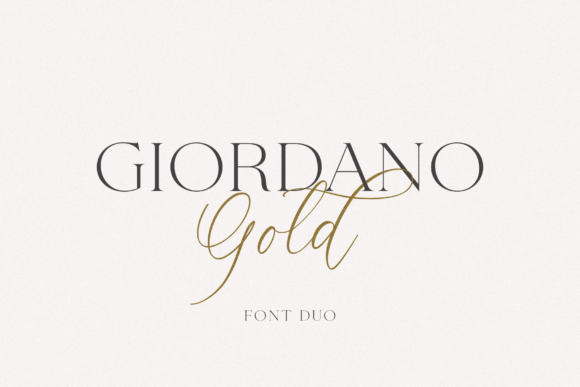 Giordano Gold: A Font for Impact
