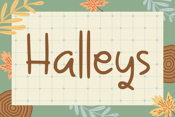 Halleys Font: Elegant Handwritten Style