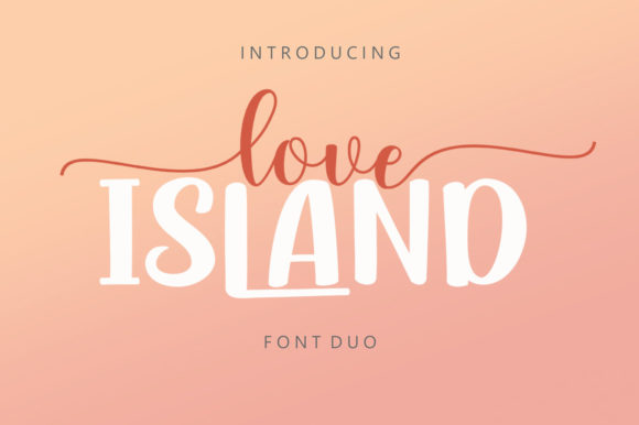 Love Island Duo: A Flowing Font for Creative Projects