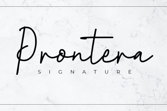 Prontera Signature: A Luxurious Font for Business Branding