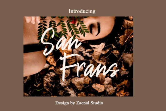 San Frans Font: A Handwritten Touch for Editorial Design
