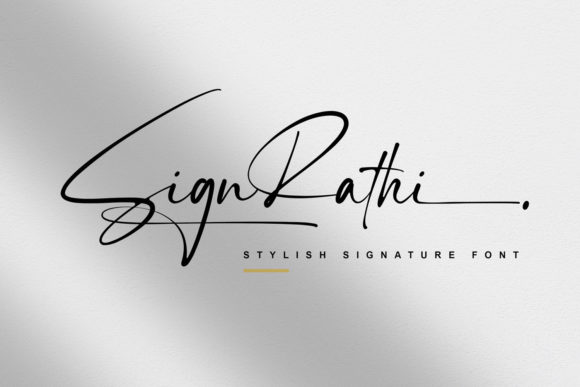 Sign Rathi: A Script Font for Web Design