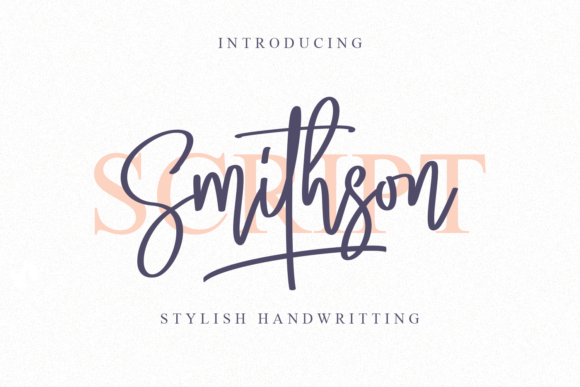 Smithson: A Handwritten Font for Elegant Design
