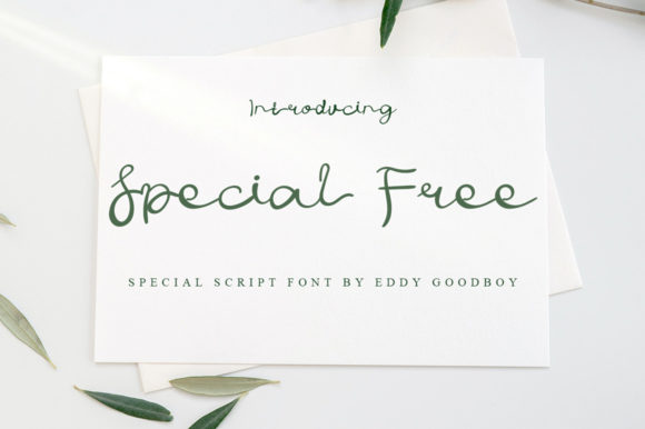 Special Free: A Handwritten Font for Creative Projects