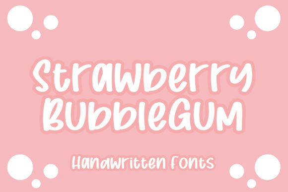 Strawberry Bubblegum Font for Web Design
