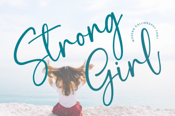 Strong Girl Font: Elegant Script for Digital Marketing